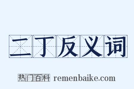 二丁反义词是什么意思的图片